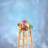 Aperturee - Blue Art Paint Abstract Textured Photography Backdrop